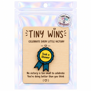 Tiny Wins Acrylic Ribbon Pins - Painted Door on Main