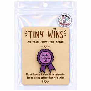 Tiny Wins Acrylic Ribbon Pins - Painted Door on Main