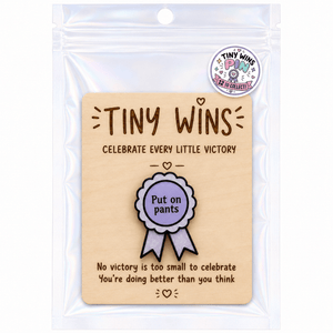 Tiny Wins Acrylic Ribbon Pins - Painted Door on Main