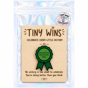 Tiny Wins Acrylic Ribbon Pins - Painted Door on Main