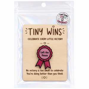 Tiny Wins Acrylic Ribbon Pins - Painted Door on Main
