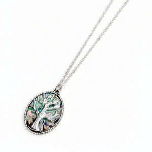 Tree of Life Abalone Necklace - Gracie Rose Designs - Painted Door on Main