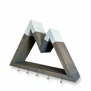 Two Peak Mountain Hook - Larcher Woods & Crafts - Painted Door on Main