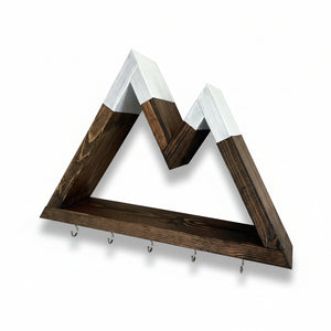 Two Peak Mountain Hook - Larcher Woods & Crafts - Painted Door on Main