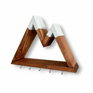 two Peak Mountain Hook - Larcher Woods & Crafts - Painted Door on Main