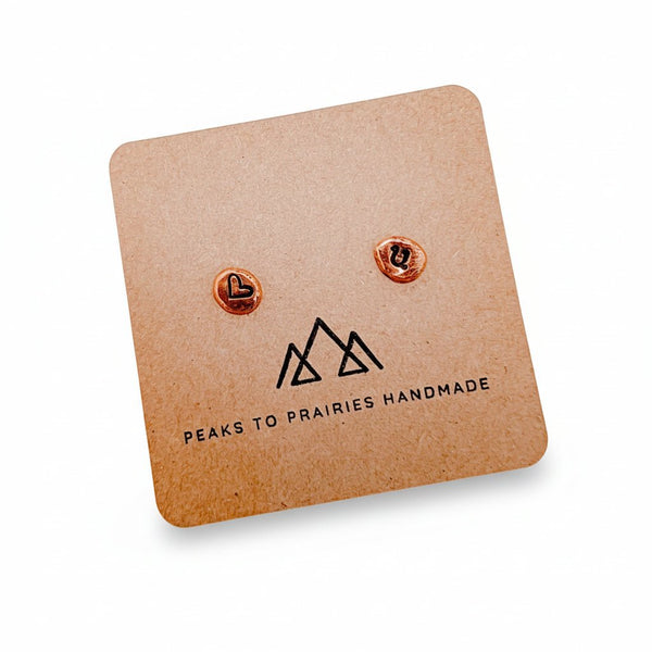 Upcycled Button Earrings - Peaks to Prairies Handmade - Painted Door on Main