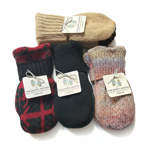 Upcycled Mittens - The Joyful Mitten - Painted Door on Main