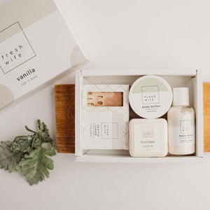 Vanilla Cozy & Sweet Gift Set - The Fresh Wife Soap Company - Painted Door on Main