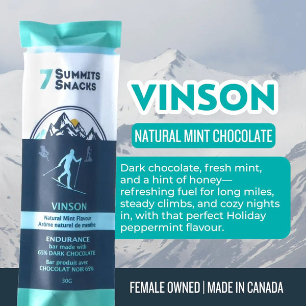 Vinson Dark Chocolate Bar - 7 Summits Snacks - Painted Door on Main