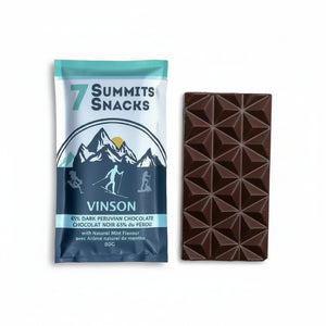 Vinson Dark Chocolate with Mint Bar - 7 Summits Snacks - Painted Door on Main