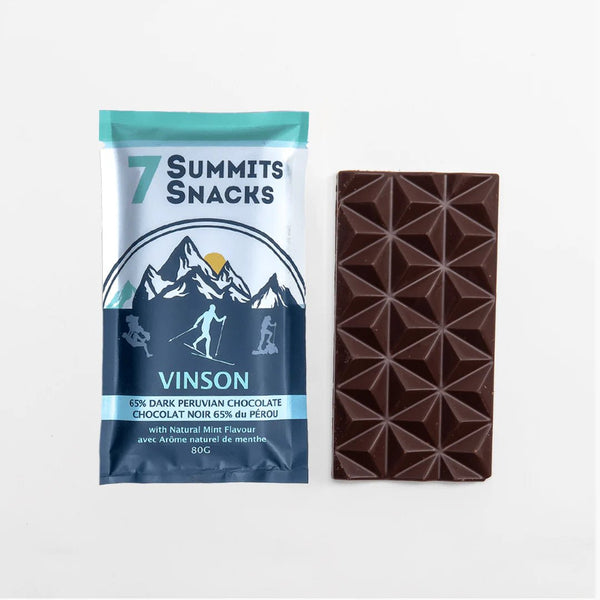 Vinson Dark Chocolate with Mint Bar - 7 Summits Snacks - Painted Door on Main