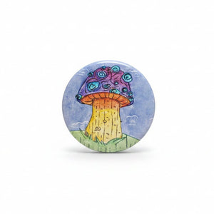 Watercolour Pin-Back Buttons - Painted Door on Main