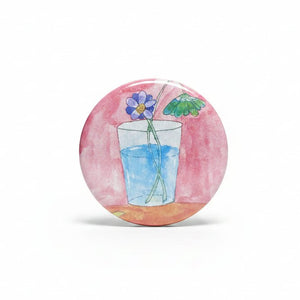 Watercolour Pin-Back Buttons - Painted Door on Main