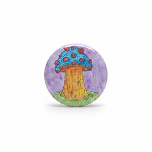 Watercolour Pin-Back Buttons - Painted Door on Main