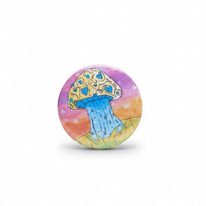 Watercolour Pin-Back Buttons - Painted Door on Main