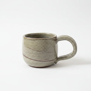 Wheel Thrown Coffee Mugs - Painted Door on Main