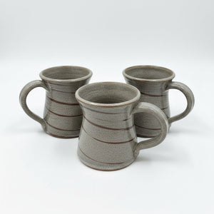 Wheel Thrown Coffee Mugs - Painted Door on Main