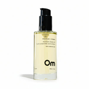 Wild Plum + Cypress Aromatic Body Oil - Om Organics Skincare - Painted Door on Main