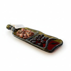 Wine Bottle Serving Dish - Uniquely Greek by Barb - Painted Door on Main