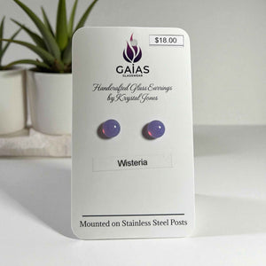 Glass Stud Earrings - Painted Door on Main