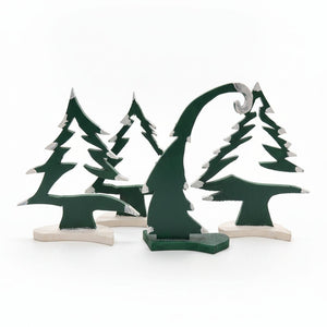Wood Christmas Trees - Bob Shave Woodcrafts - Painted Door on Main