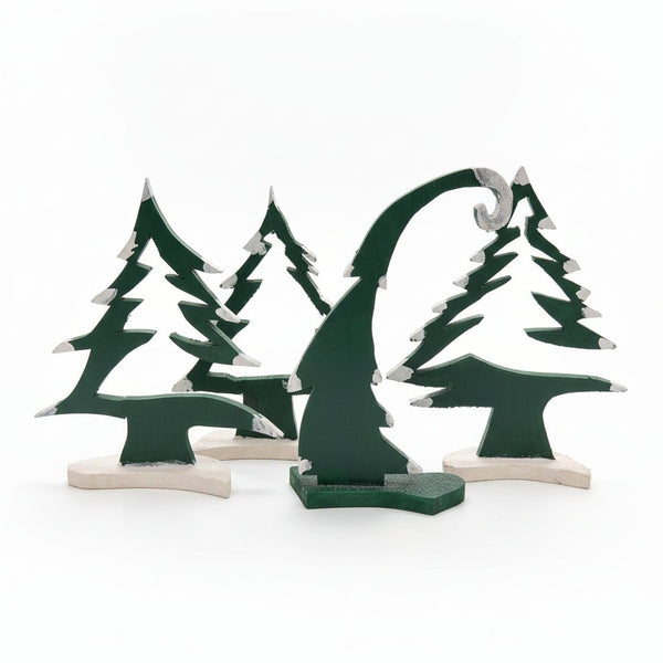 Wood Christmas Trees - Bob Shave Woodcrafts - Painted Door on Main