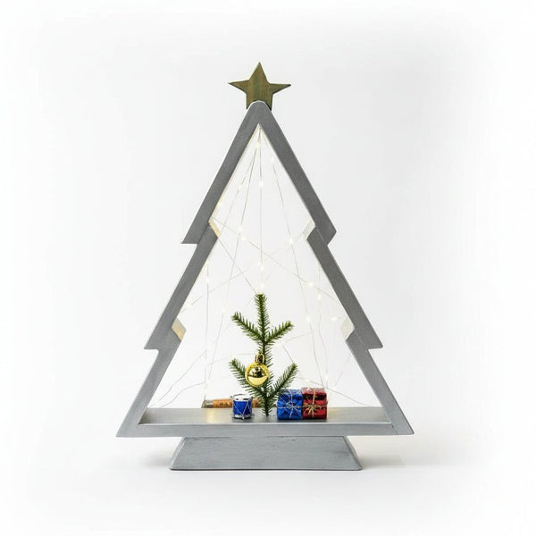 Wood Christmas Trees - Larry Collicutt - Painted Door on Main