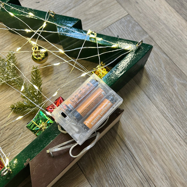 Wood Christmas Trees - Larry Collicutt - Painted Door on Main