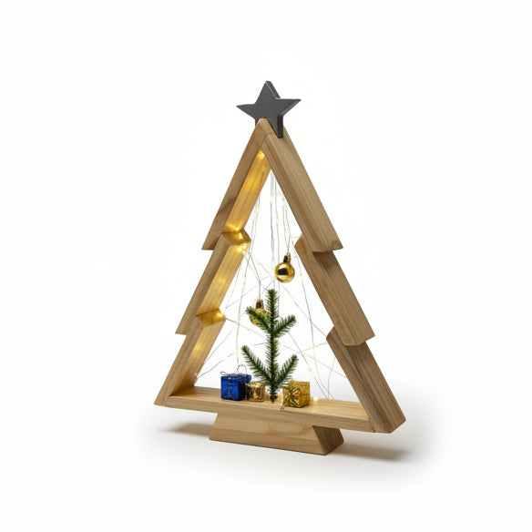 Wood Christmas Trees - Larry Collicutt - Painted Door on Main