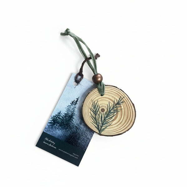 Wood Cookie Ornaments - Elde Artistry - Painted Door on Main