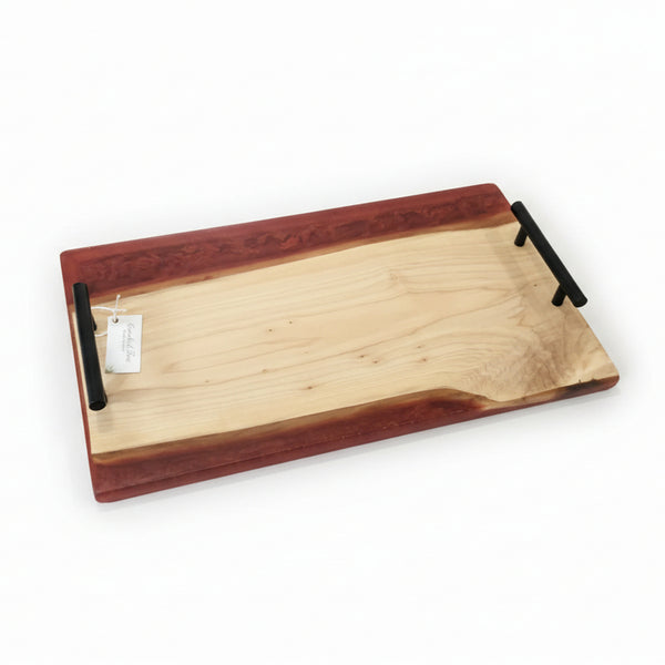 Wood & Epoxy Serving Trays - Crooked Tree Wood Art - Painted Door on Main