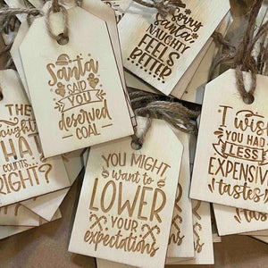 Wood Gift Tags - Behind the Door Creations - Painted Door on Main