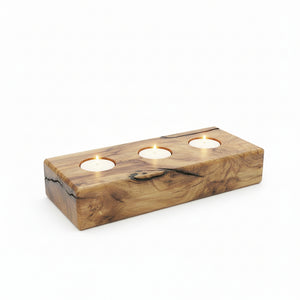 Wood Tea Light Holder - Bob Shave Woodworks - Painted Door on Main