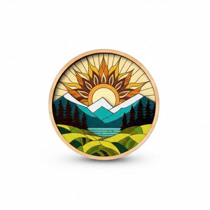 Wooden Stained Glass Paint Kit - Sunrise - Painted Door on Main