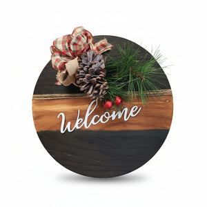 Wooden Welcome Signs - Ilda Labrecque - Painted Door on Main