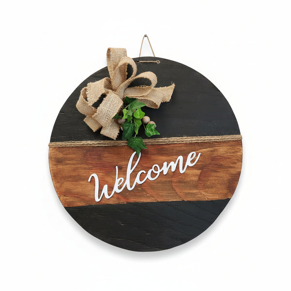 Wooden Welcome Signs - Ilda Labrecque - Painted Door on Main