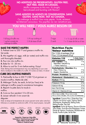 You Bake me Blush Muffin Mix - Gluten Free - Painted Door on Main