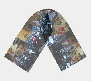 007 - 23 Long Scarves - Ealanta Art Wear - Painted Door on Main