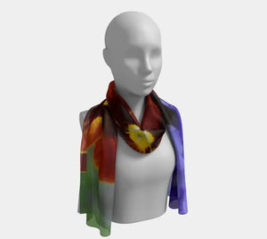 007 - 23 Long Scarves - Ealanta Art Wear - Painted Door on Main