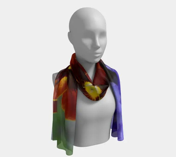 007 - 23 Long Scarves - Ealanta Art Wear - Painted Door on Main