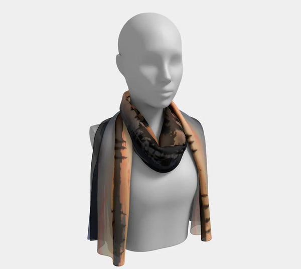 007 - 23 Long Scarves - Ealanta Art Wear - Painted Door on Main