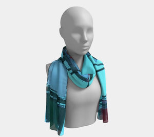 007 - 23 Long Scarves - Ealanta Art Wear - Painted Door on Main