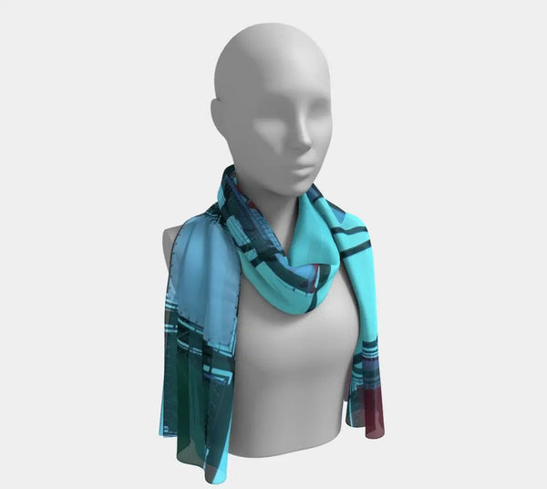 007 - 23 Long Scarves - Ealanta Art Wear - Painted Door on Main