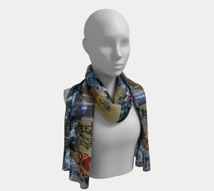 007 - 23 Long Scarves - Ealanta Art Wear - Painted Door on Main