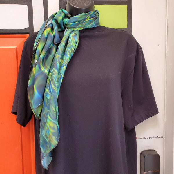 007 - 24 Square Scarves - Ealanta Art Wear - Painted Door on Main