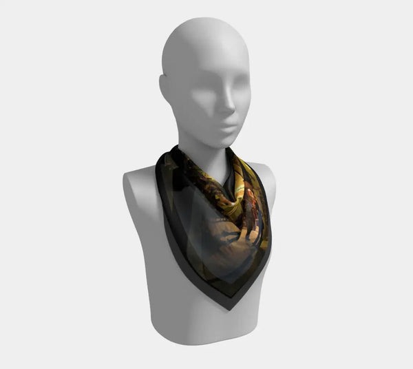 007 - 24 Square Scarves - Ealanta Art Wear - Painted Door on Main