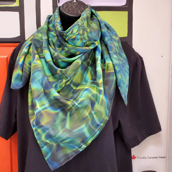 007 - 24 Square Scarves - Ealanta Art Wear - Painted Door on Main