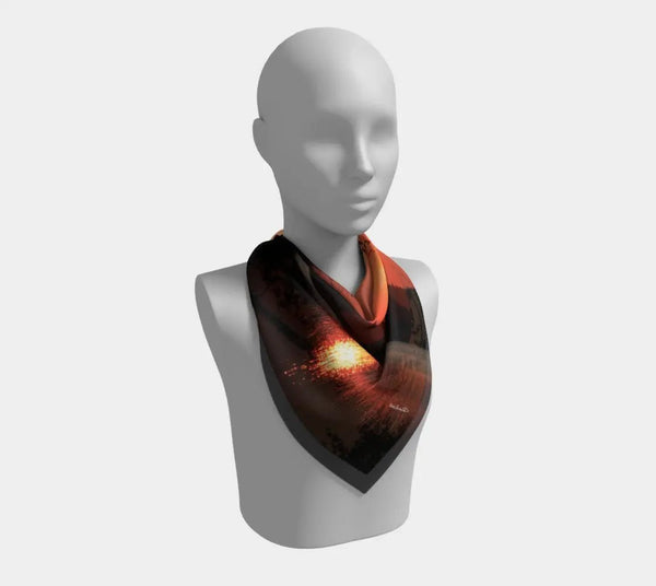 007 - 24 Square Scarves - Ealanta Art Wear - Painted Door on Main