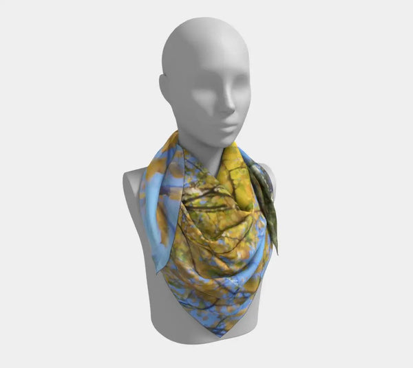 007 - 24 Square Scarves - Ealanta Art Wear - Painted Door on Main