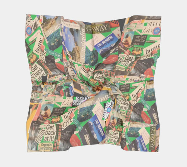 007 - 24 Square Scarves - Ealanta Art Wear - Painted Door on Main